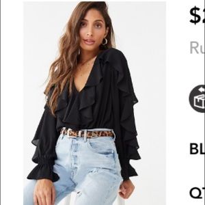 Brand new with tags black blouse